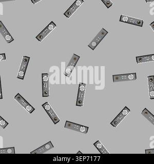 seamless pattern sound headphone amp cartoon. sound headphone amp sign vector Stock Vector