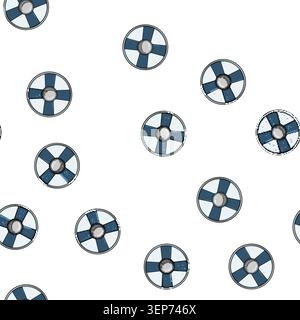pattern round viking shield cartoon. iron historical, replica medieval, armor protection round viking shield sign vector Stock Vector