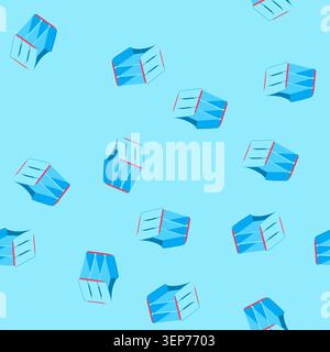 pattern plate desk tray cartoon. black woman, work cut, pizza office plate desk tray sign. seamless vector illustration Stock Vector