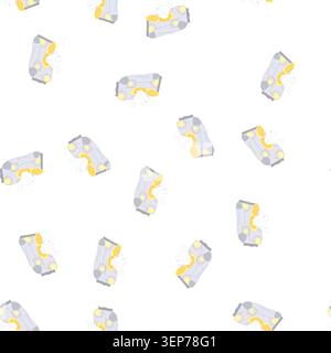 pattern hand water wipes cartoon. surface wash, glass window hand water wipes sign. seamless symbol vector illustration Stock Vector