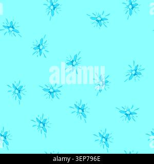 pattern abstract illustration showing a dynamic explosion of blue ice shards and geometric crystal shapes bursting outwards, creating a powerful freez Stock Vector