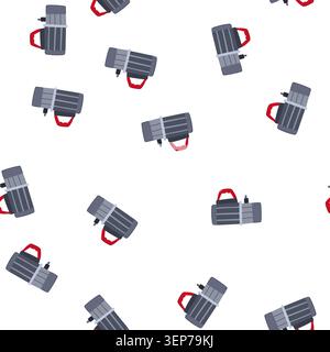 pattern air vacuum pump cartoon. technician gauge, conditioning hvac, underwater install air vacuum pump sign. seamless symbol vector illustration Stock Vector