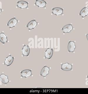 seamless pattern dust respirator mask cartoon. dust respirator mask sign vector Stock Vector