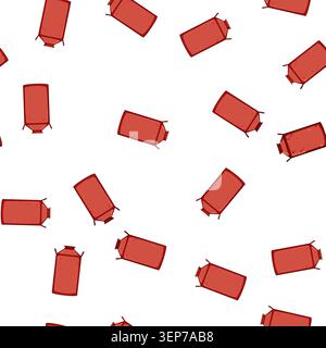 pattern factory plastic tank cartoon. oil gallon, rain plant, canister metal factory plastic tank sign vector Stock Vector