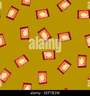 seamless pattern convenient snack pack cartoon. tasty variety, healthy lunchbox, grab and convenient snack pack sign vector Stock Vector