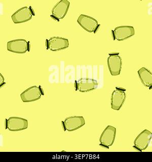 seamless pattern funeral urn ashes cartoon. ceremony burial, cremation memorial, dead cemetery funeral urn ashes sign vector Stock Vector