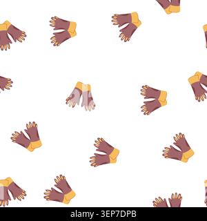 pattern welder gloves welding cartoon. metal man, worker industry, iron safety welder gloves welding sign. seamless symbol vector illustration Stock Vector