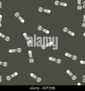 seamless pattern apparel zipper puller cartoon. collection flat, sketch wear, zip teeth apparel zipper puller sign vector Stock Vector