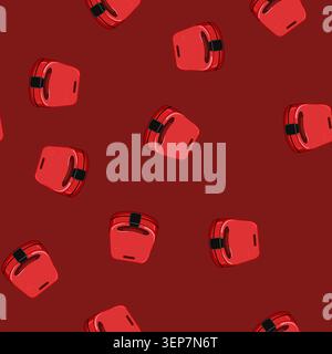 seamless pattern sweet waffle iron cartoon. maker breakfast, food machine sweet waffle iron sign vector Stock Vector