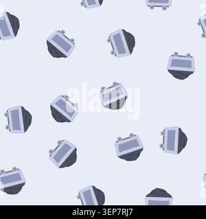 pattern car coal wagon cartoon. locomotive cargo, haulage logistics, delivery movement car coal wagon sign. seamless vector illustration Stock Vector