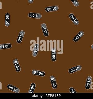 seamless pattern digital travel alarm clock cartoon. analog lightweight, battery loud, durable multifunction digital travel alarm clock sign vector Stock Vector