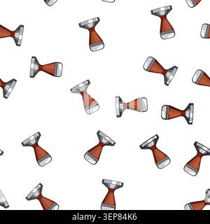 pattern espresso tamper coffee cartoon. espresso tamper coffee sign vector Stock Vector