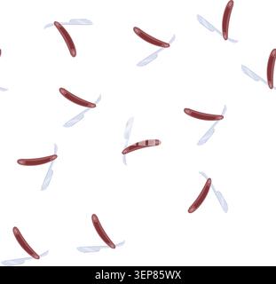 pattern machine shaver handle cartoon. steel trimmer, equipment cutter, nobody object machine shaver handle sign. seamless symbol vector illustration Stock Vector