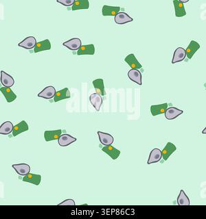 pattern medication inhaler portable cartoon. convenient nebulizer, therapy respiratory, treatment pocket medication inhaler portable sign. seamless ve Stock Vector