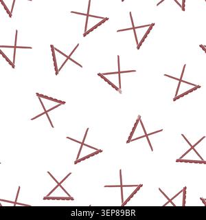 pattern metal folding table cartoon. empty single, chair foldable metal folding table sign. seamless symbol vector illustration Stock Vector