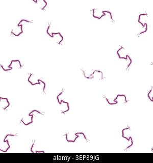 pattern organism parasite cartoon. transmission protozoa, helminth nematode, tapeworm fluke organism parasite sign. seamless symbol vector illustratio Stock Vector