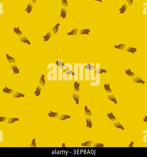 seamless pattern Gold brush stroke vector element featuring textured surface with diagonal stripes, creating a scratched, metallic, or foil design eff Stock Vector