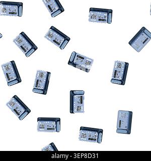 pattern printer fax machine cartoon. phone office, symbol print, web document printer fax machine sign vector Stock Vector