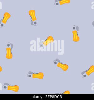pattern laundry clothespin cartoon. clip clothesline, hang clothes, wood plastic laundry clothespin sign. seamless vector illustration Stock Vector