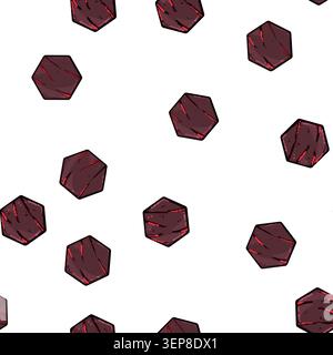 pattern ui lava game button cartoon. frame ice, player bit, texture fantasy ui lava game button sign vector Stock Vector