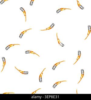 pattern launch rocket fire trail cartoon. space propulsion, exhaust flame, ignition velocity launch rocket fire trail sign vector Stock Vector