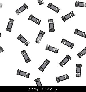 pattern aroma capsule coffee maker cartoon. espresso machine, drink breakfast aroma capsule coffee maker sign vector Stock Vector