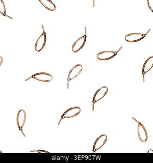 pattern electrician cable ties cartoon. fastener solar, polyester repair, network energy electrician cable ties sign vector Stock Vector