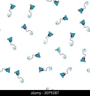 pattern dress garment steamer cartoon. clean iron, cloth dry, portable vertical dress garment steamer sign. seamless symbol vector illustration Stock Vector