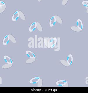 pattern installation toilet seat cartoon. cleaning durability, style shape, size color installation toilet seat sign. seamless vector illustration Stock Vector