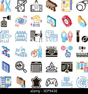 Variety of flat. Doodle. And isometric style icons capturing concepts from healthcare. Technology. Environment. Sports. Business transactions. And ent Stock Vector