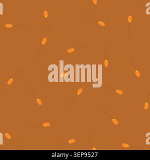 pattern pollen honey dipper stick cartoon. propolis queen, worker drone, comb extraction pollen honey dipper stick sign. seamless vector illustration Stock Vector
