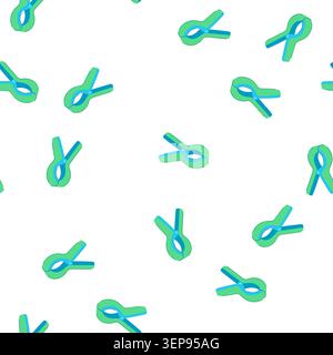 pattern clip clothespin cartoon. clothesline hang, clothes wood, plastic metal clip clothespin sign. seamless symbol vector illustration Stock Vector