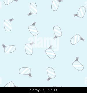 pattern car side mirror icon showing rear view and reflection for improved visibility and driving safety, simple flat vector illustration ideal for au Stock Vector