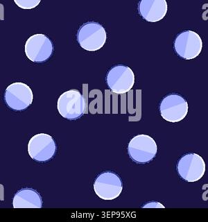 seamless pattern Blue bottle cap vector illustration depicting basic design for beverage packaging or closure symbol, isolated on a white background, Stock Vector