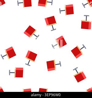 pattern ignition tnt bomb cartoon. shockwave devastation, energy combustion, reaction chemistry ignition tnt bomb sign. seamless symbol vector illustr Stock Vector