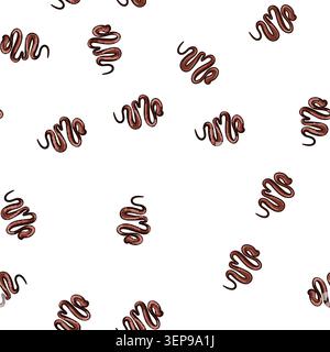 pattern decadent chocolate drip sause cartoon. rich smooth, indulgent homemade, recipe cocoa decadent chocolate drip sause sign vector Stock Vector