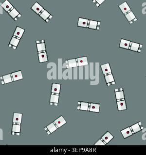 seamless pattern foam milk frother cartoon. tool blender, mixer foamer foam milk frother sign vector Stock Vector