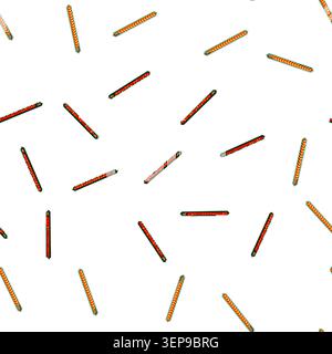 pattern Stylized loading bar with a zigzag pattern, indicating achievement, advancement, and progression in a user interface element for games or appl Stock Vector