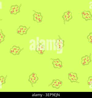 pattern nap sleep zzz cartoon. snooze slumber, doze unwind, recharge bedtime nap sleep zzz sign. seamless vector illustration Stock Vector