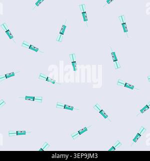 pattern portable oral irrigator in flat minimalist style, water flosser for daily dental hygiene and gum care, modern electric personal oral care devi Stock Vector
