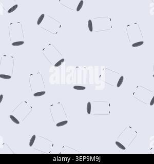 pattern thermostat air conditioner cartoon. refrigerant compressor, condenser ductwork, ventilation filter thermostat air conditioner sign. seamless v Stock Vector