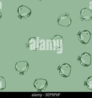 seamless pattern biodegradable compostable trash bag cartoon. ecofriendly sustainable, green environment, organic recycling biodegradable compostable Stock Vector