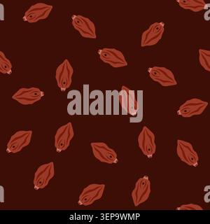 pattern helminth parasite cartoon. nematode tapeworm, fluke roundworm, flatworm leech helminth parasite sign. seamless vector illustration Stock Vector