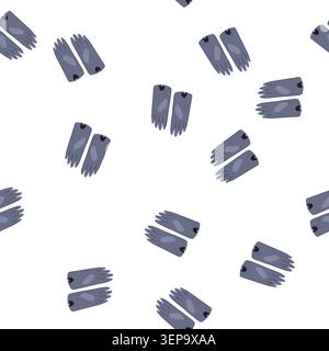 pattern heat leather gloves cartoon. automatic shutoff, capacity temperature, control energy heat leather gloves sign. seamless symbol vector illustra Stock Vector