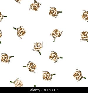 pattern rose boutonniere cartoon. tradition ceremony, style arrangement, boutonnières elegance rose boutonniere sign vector Stock Vector