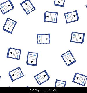 pattern format sd card cartoon. gigabyte terabyte, read write, transfer secure format sd card sign vector Stock Vector