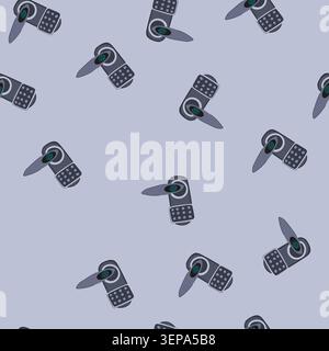 pattern access fingerprint door lock cartoon. biometric keyless, authentication modern, installation digital access fingerprint door lock sign. seamle Stock Vector