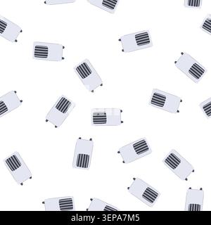 pattern condenser air conditioner cartoon. ductwork ventilation, filter efficiency, thermostat freon condenser air conditioner sign. seamless symbol v Stock Vector