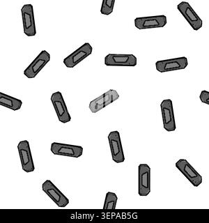 pattern technology soundbar audio cartoon. music bar, equipment loudspeaker technology soundbar audio sign vector Stock Vector