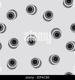 seamless pattern cctv ip camera cartoon. system private, control guard cctv ip camera sign vector Stock Vector